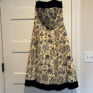 White House Black Market Black Strapless Dress, Sz 4 NWT